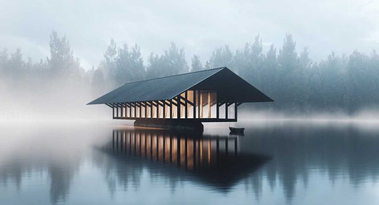 Crystal Lake Pavilion – mặt hồ của Marc Thorpe Design